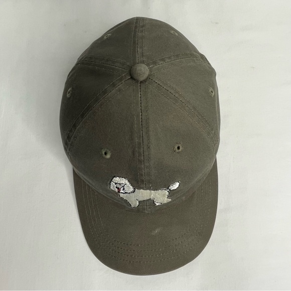GR8 Dogs Embroidered Dog Baseball Hat in Army Green with Poodle - Picture 7 of 12
